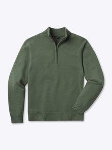 Mens | Odyssey Q-Zip Sweater | Moss