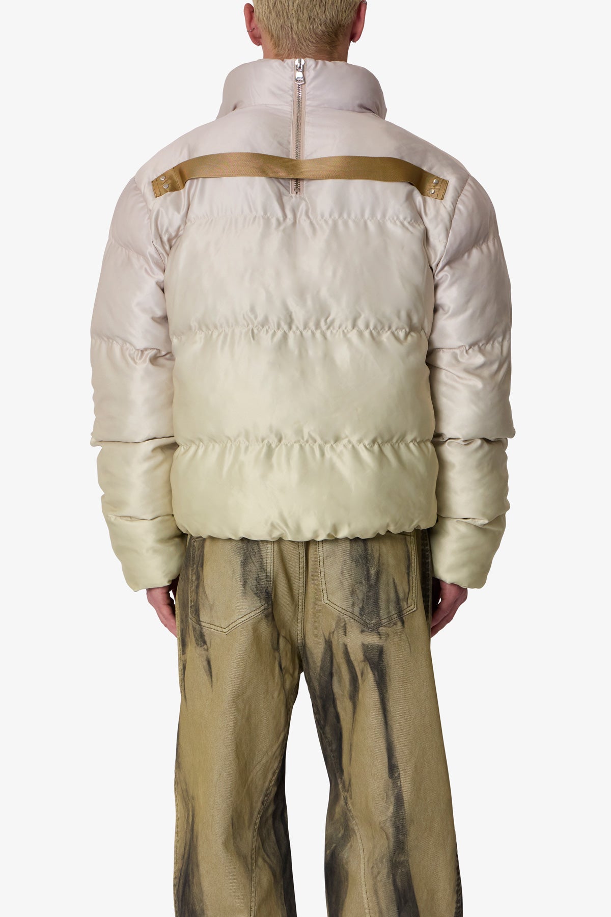 Ombre Puffer Jacket | Cream