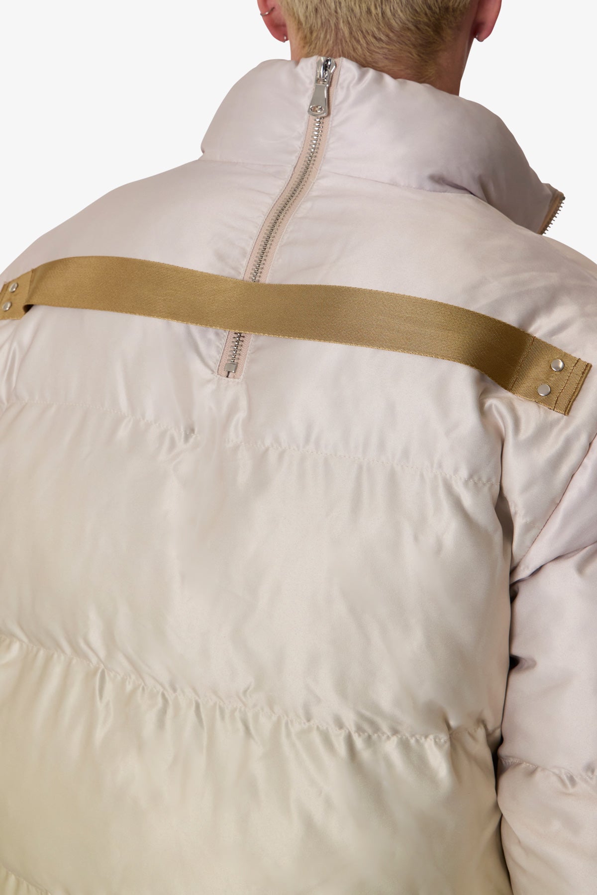 Ombre Puffer Jacket | Cream
