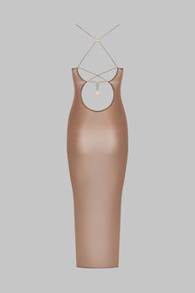 Midi Open Back Dress - French Kiss Light