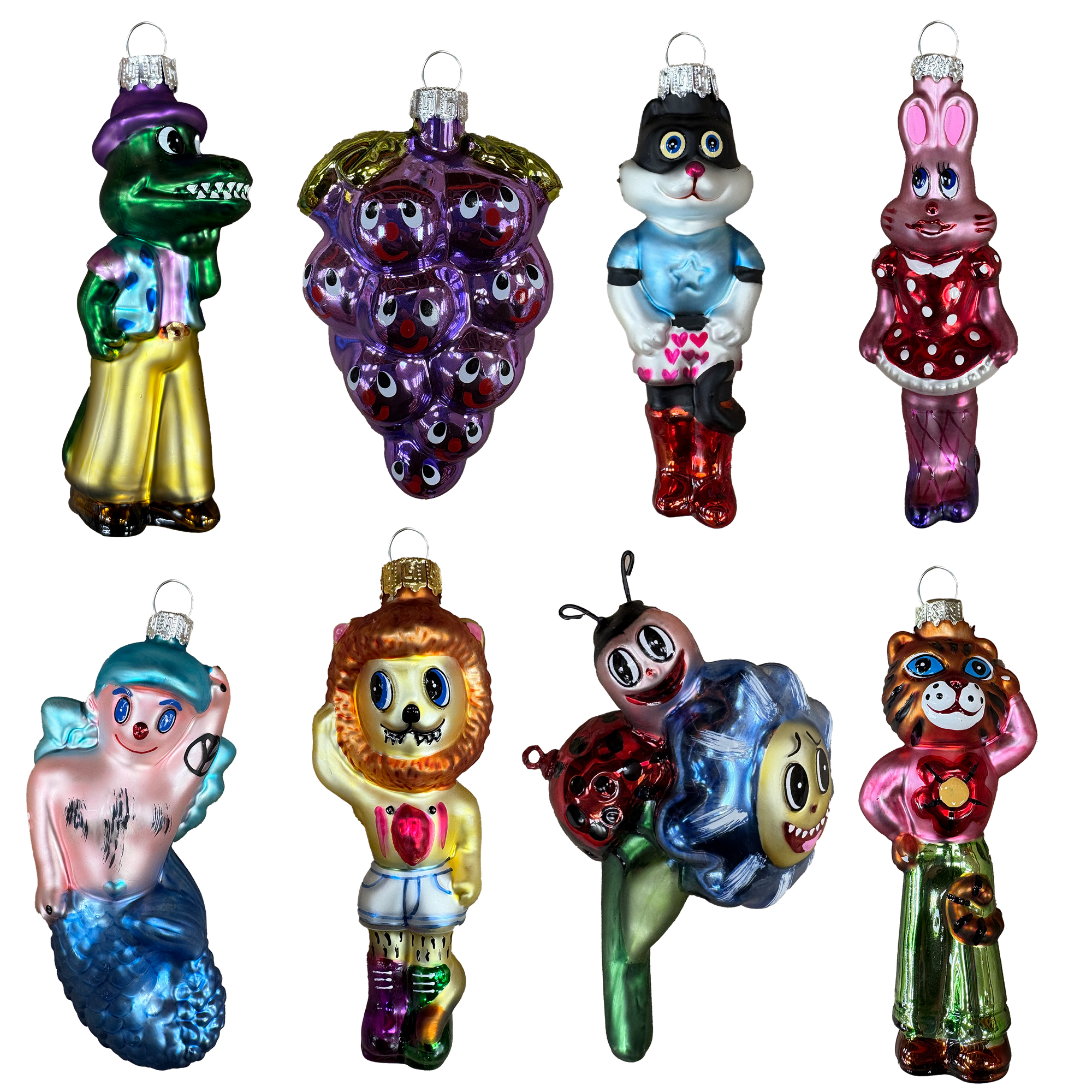 The Fancy Friends Ornament Set | Multicolor