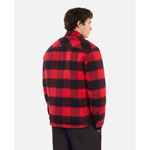 Overshirt-Style Checked Jacket | Men | Red x Black