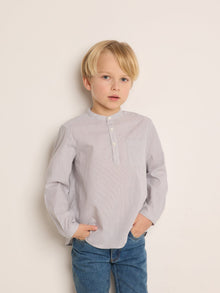 Boy | Claude Shirt | Grey Stripes