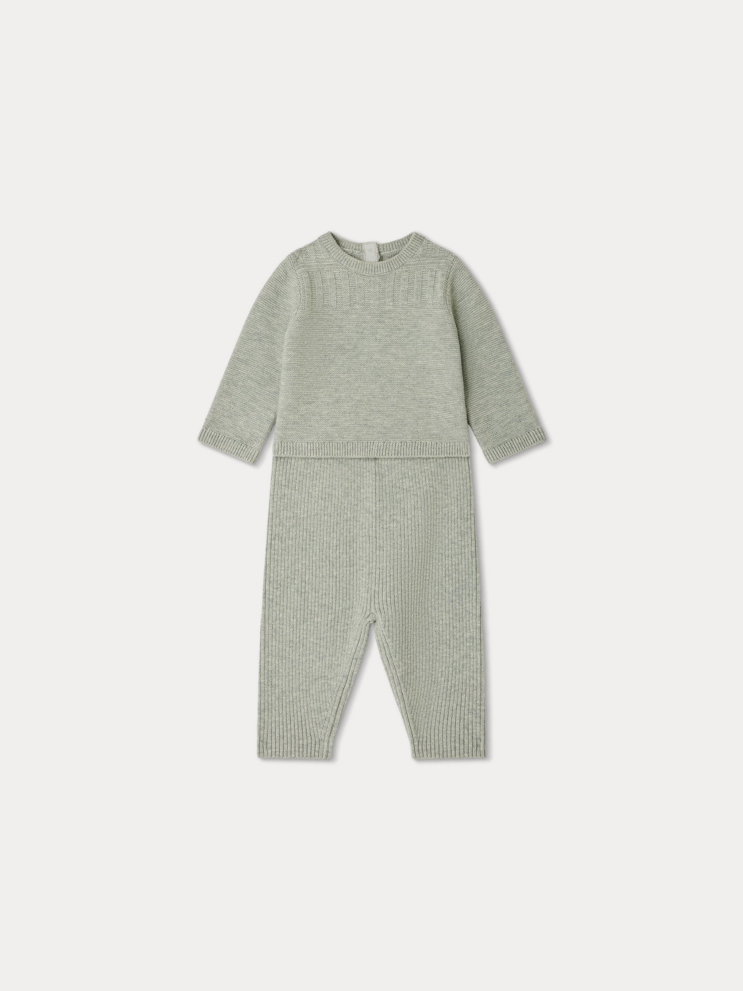 Boy | Gavin Set In Cotton And Wool | Turtledove Gray