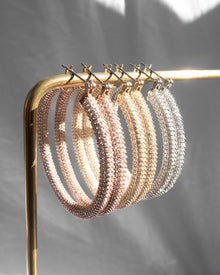 Pave Amalfi Hoops | Gold