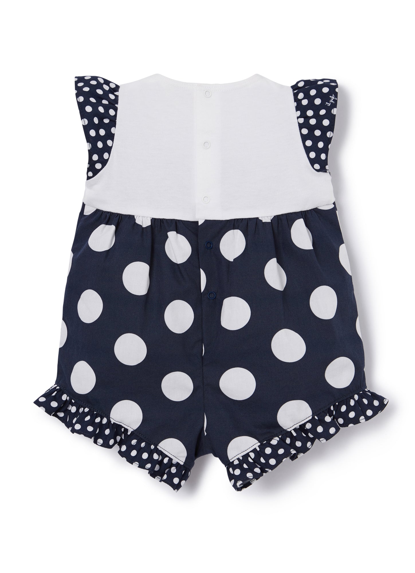 Polka Dot Romper Suit | Blue/Blue