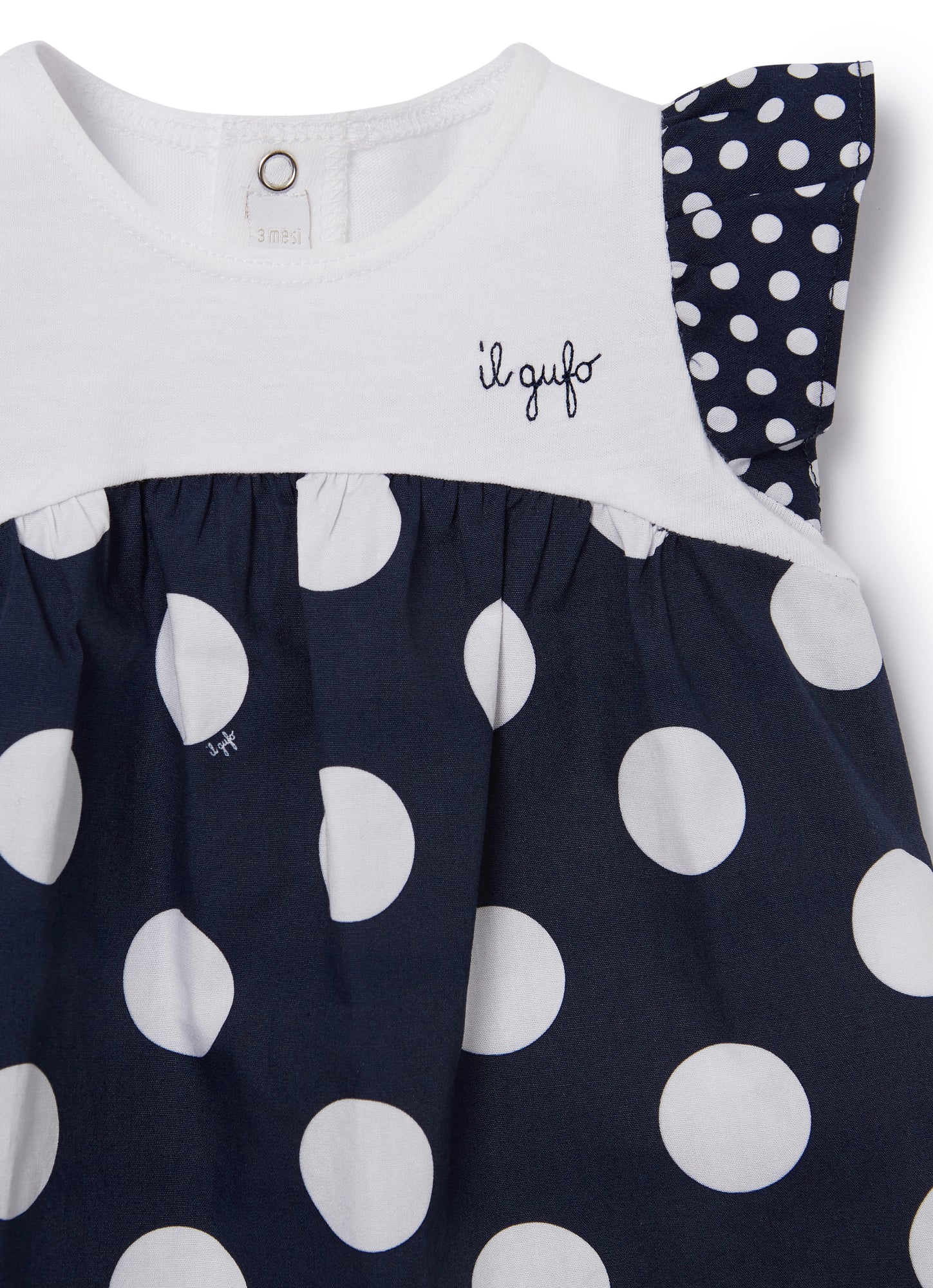 Polka Dot Romper Suit | Blue/Blue