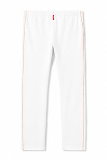 Women | Vintage Orange Stitched Sweatpant | White