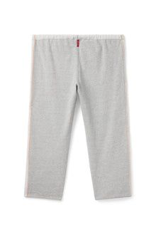 Women | Vintage Orange Stitched Cropped Sweatpant | Heather Gray