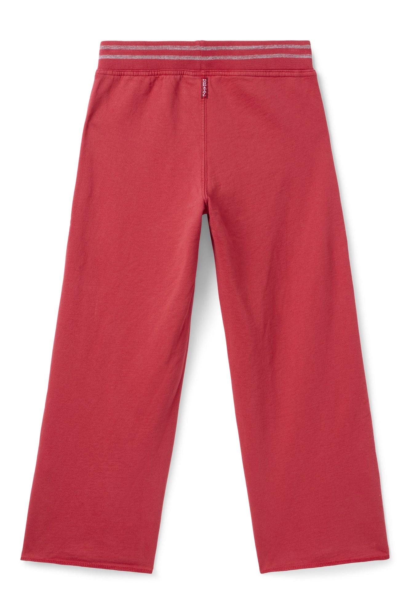 Women | Vintage Boxer Split Leg Crop Sweatpant | Crimson