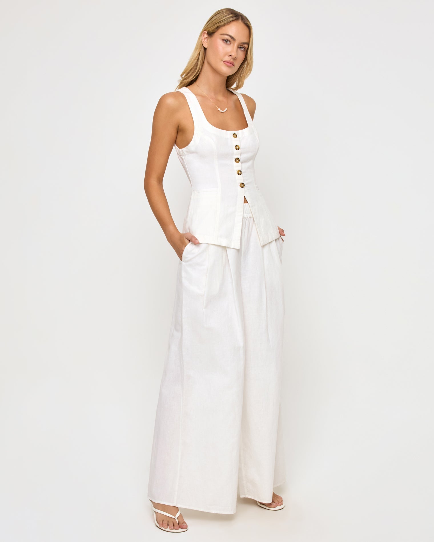 Sofie Vest | White