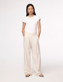 Women | Relaxed Wide Leg Pant | Parchment