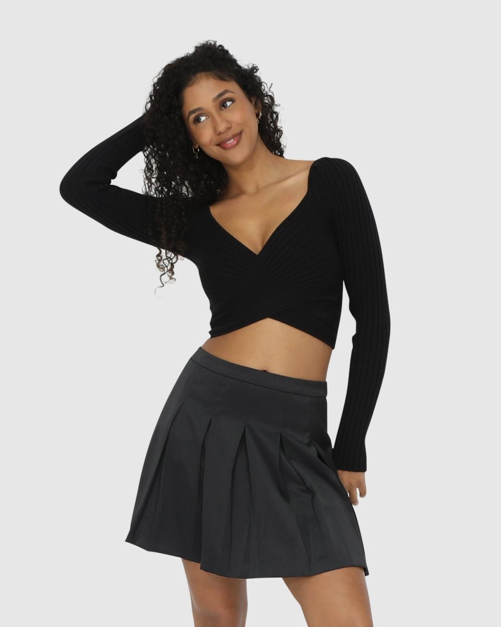 Women | Palm Breeze Tennis Skort | Black