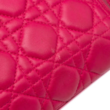Dior | Pre-Owned Medium Lambskin Cannage Lady | Pink/Dark Pink