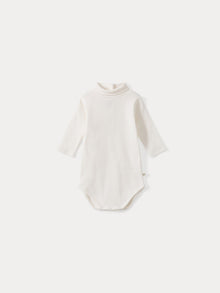 Unisex | Baby Turtleneck Onesie | Milk White