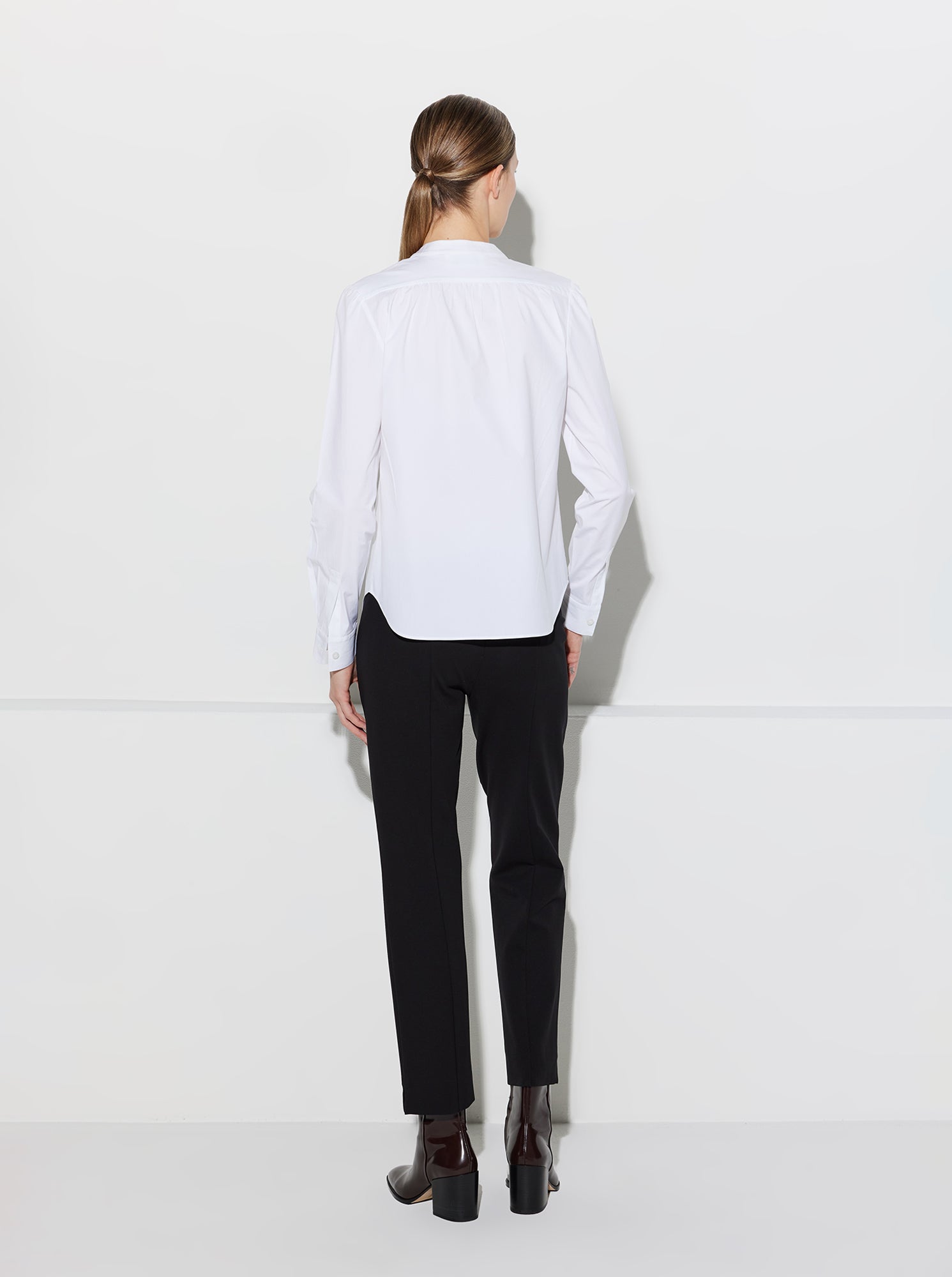 Olympia Poplin Blouse | White