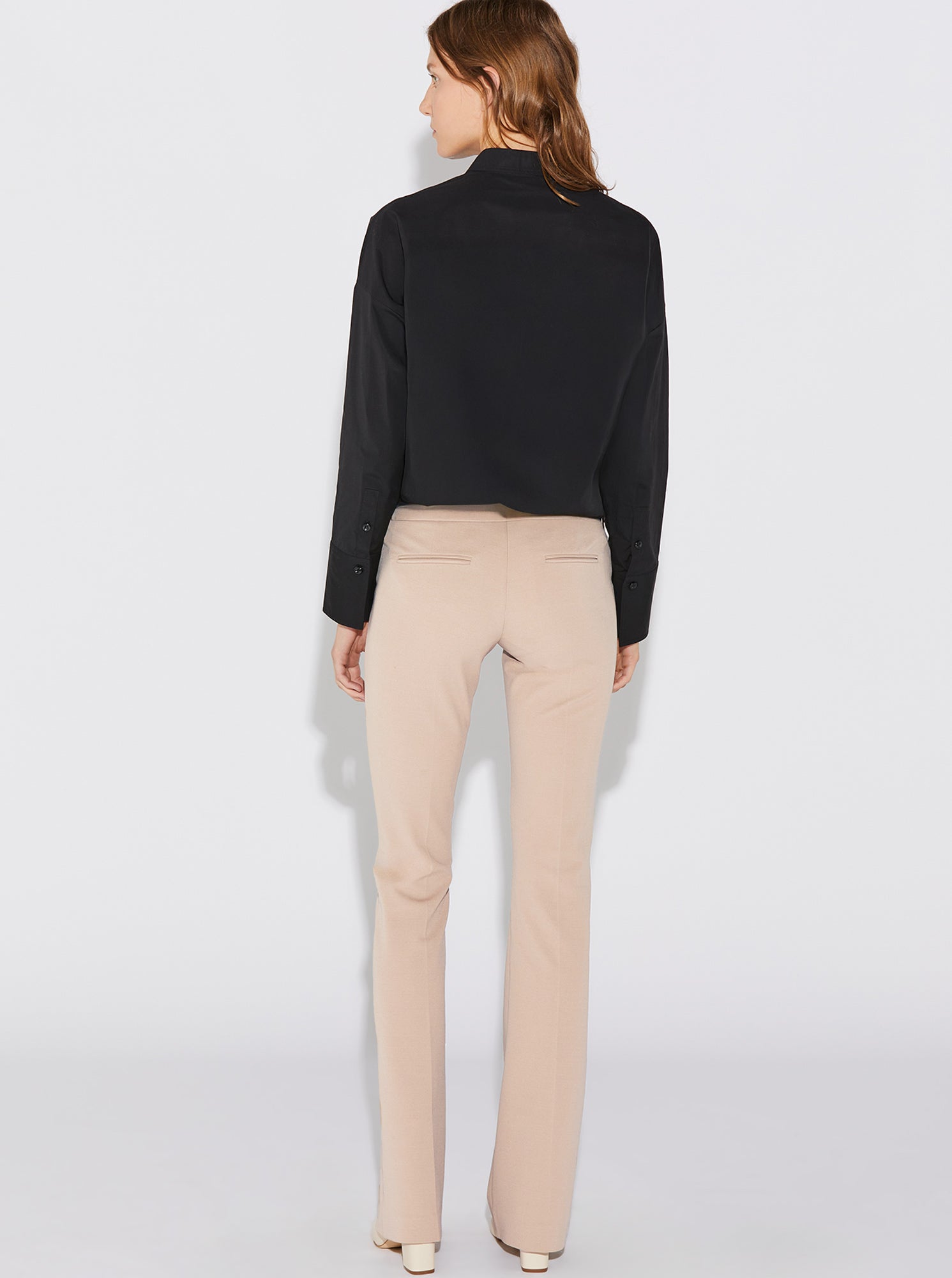 Jules Stretch Flare Pant | Taupe