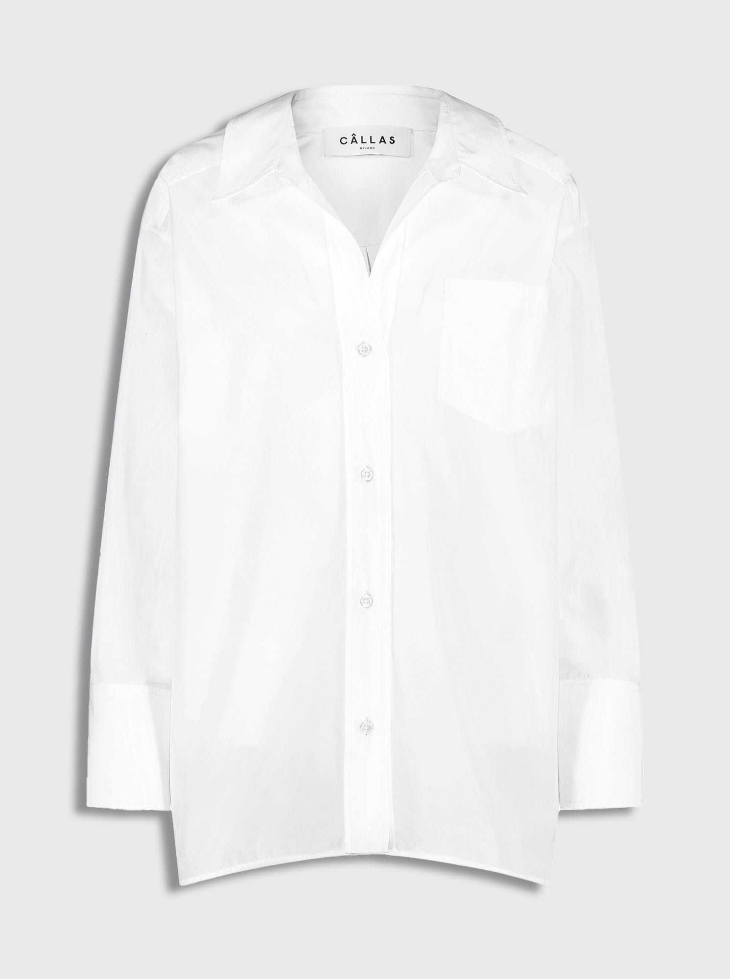 Petra Poplin Shirt | White