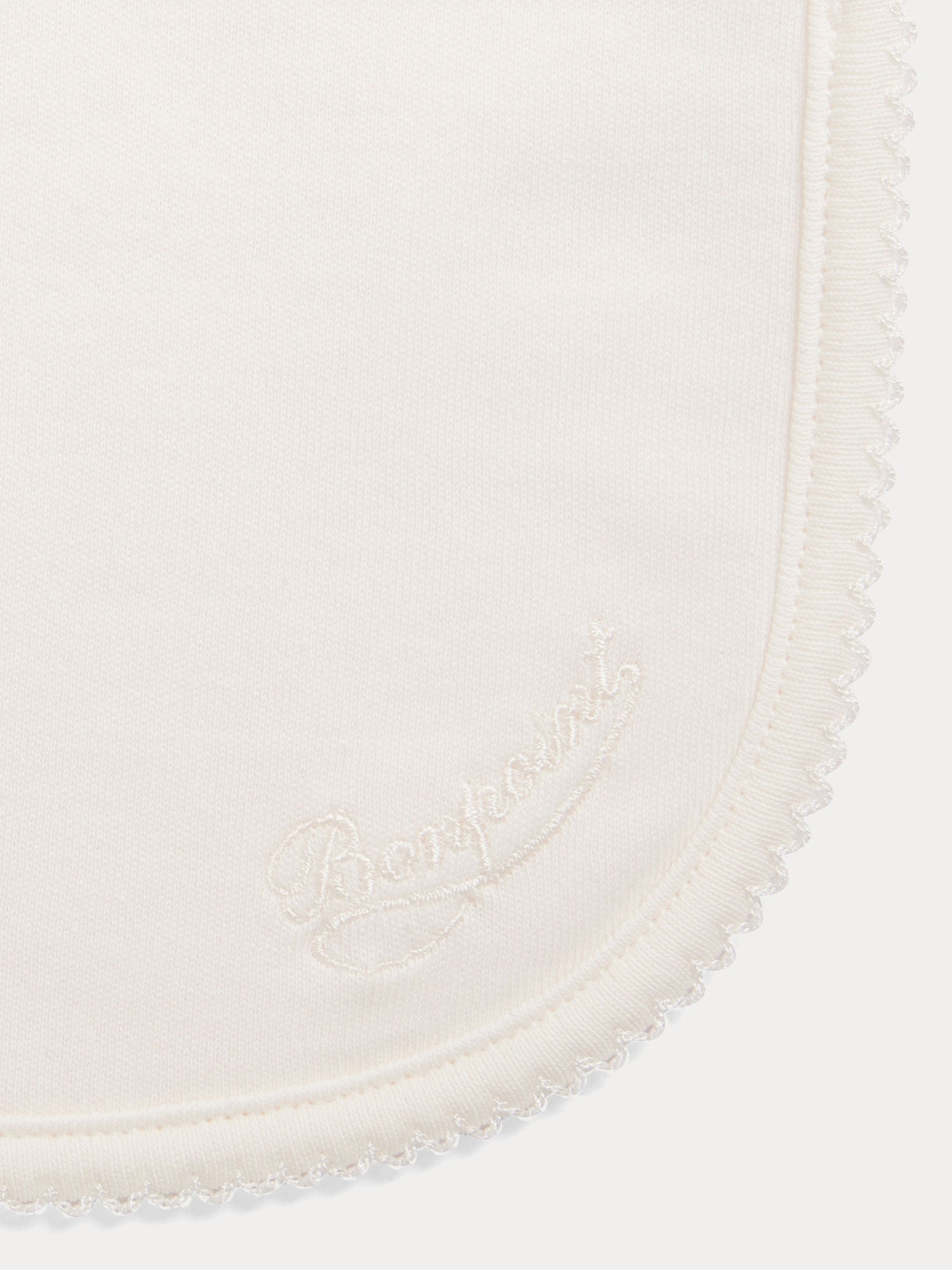 Unisex | Avibis Embroidered Organic Cotton Bib | Gray Blue