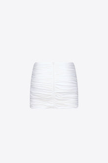 Heart Ruched Mini Skirt | Off White