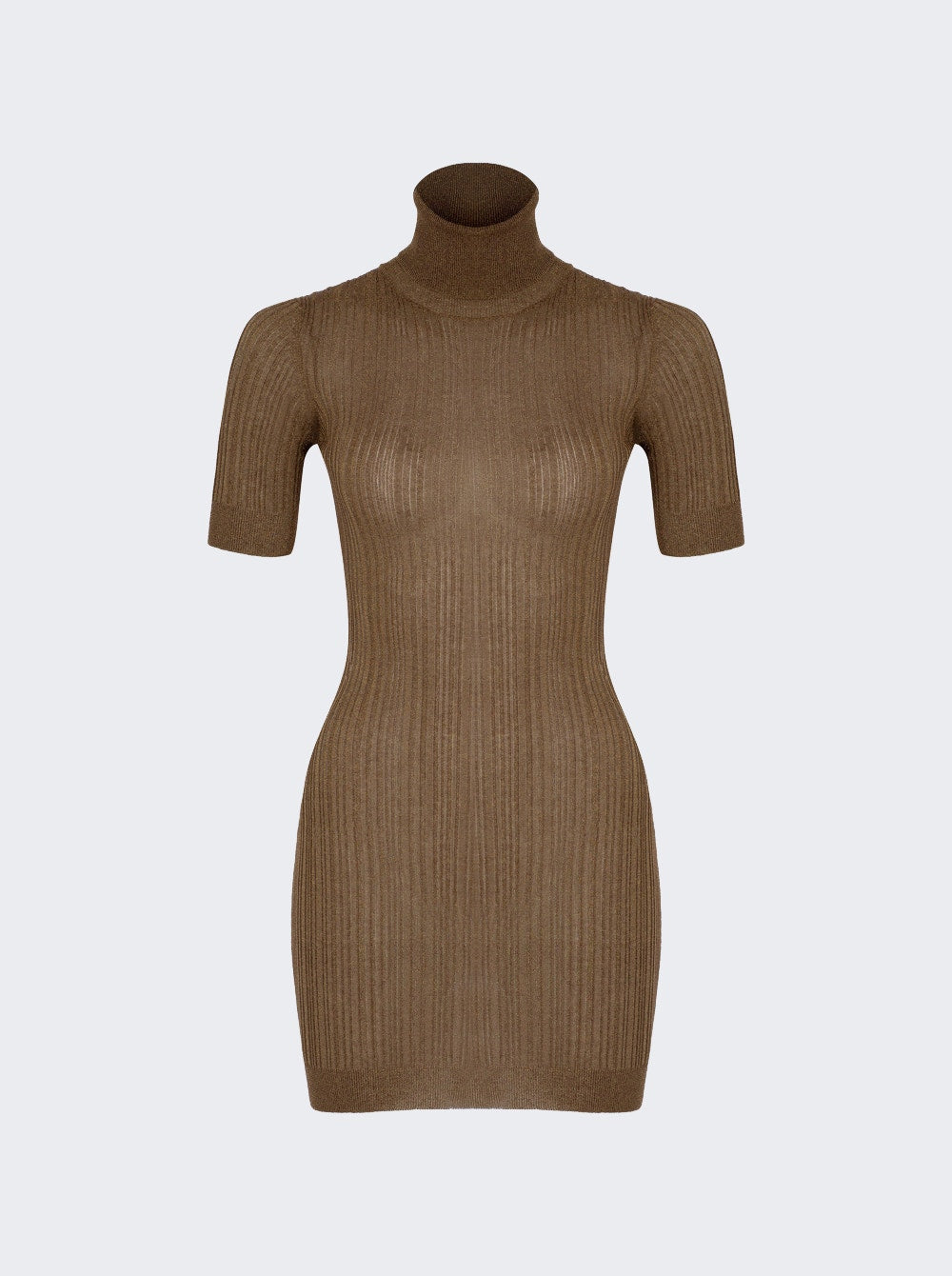 Women | Zeynep Arcay | Glitter Tube Mini Dress | Dark Gold