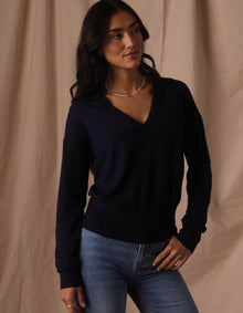Women | Ravello Long Sleeve Polo | Navy