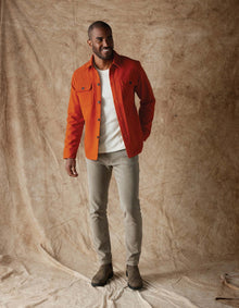 Men | Brightside Flannel Lined Workwear Jacket | Flame