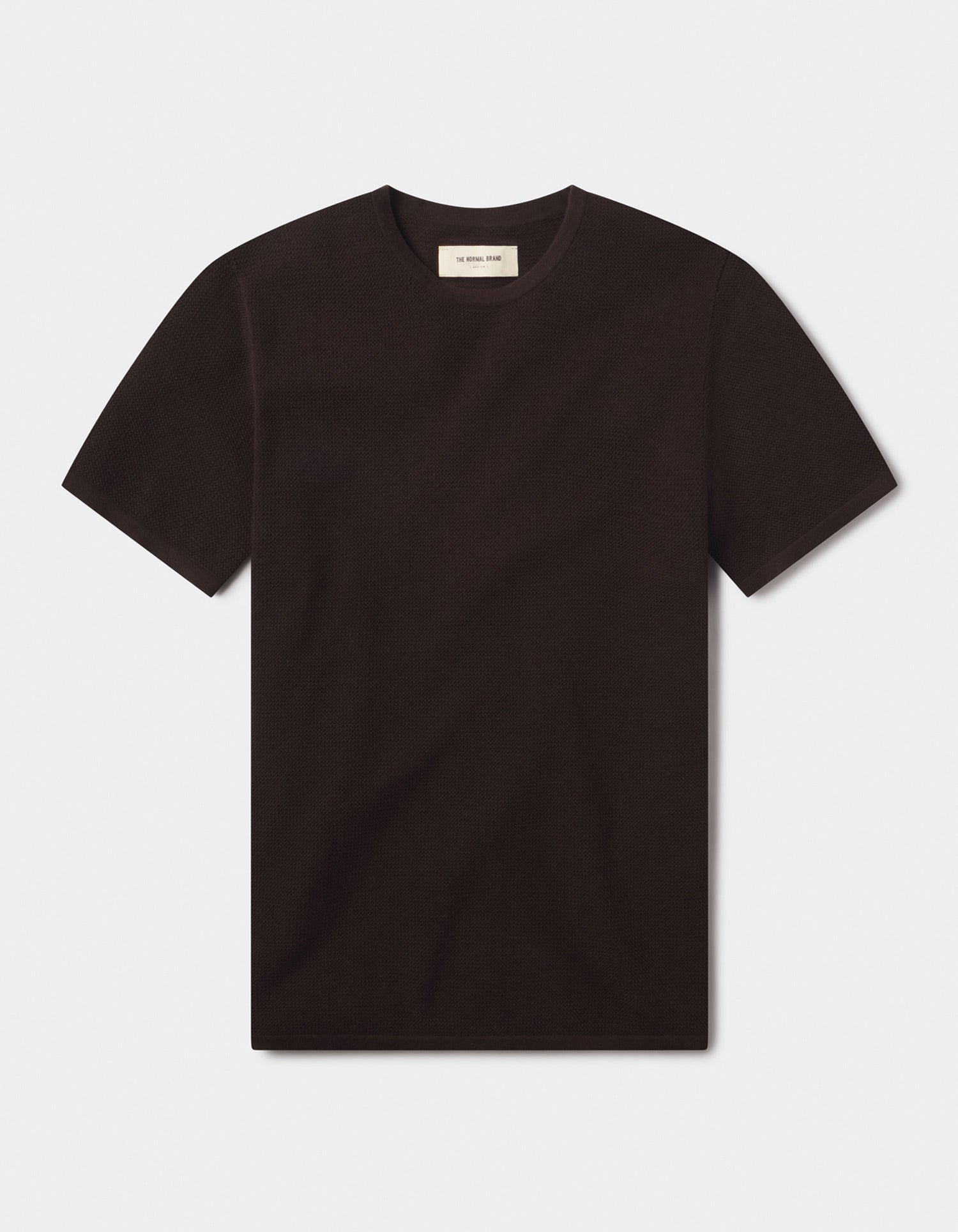 Men | Driftknit Sweater Tee | Dark Brown
