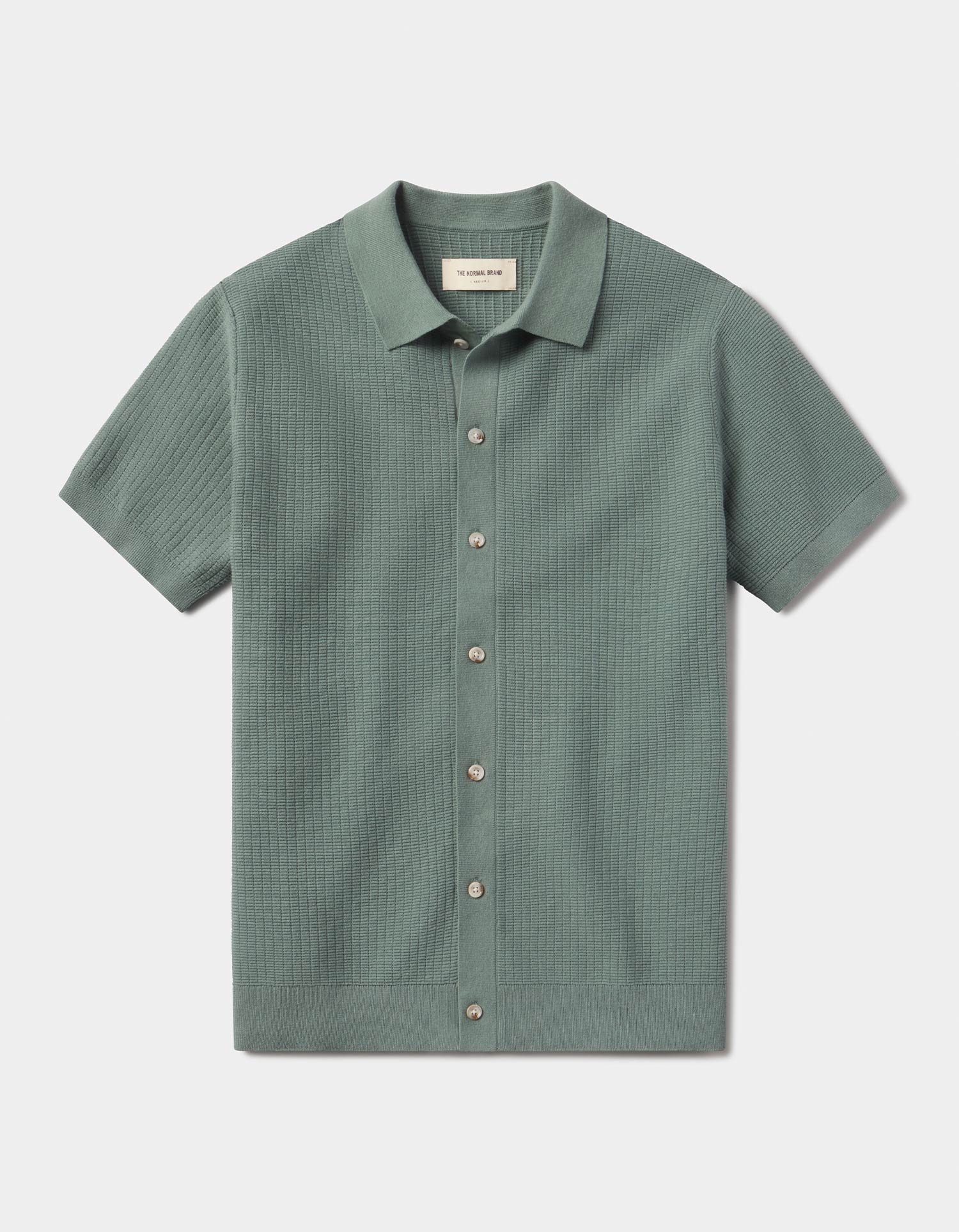 Men | Breezeknit Button Up | Juniper