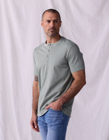 Men | Normal Jersey Henley | Juniper