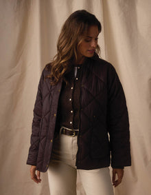 Women | Quilted Liner Jacket | Chestnut