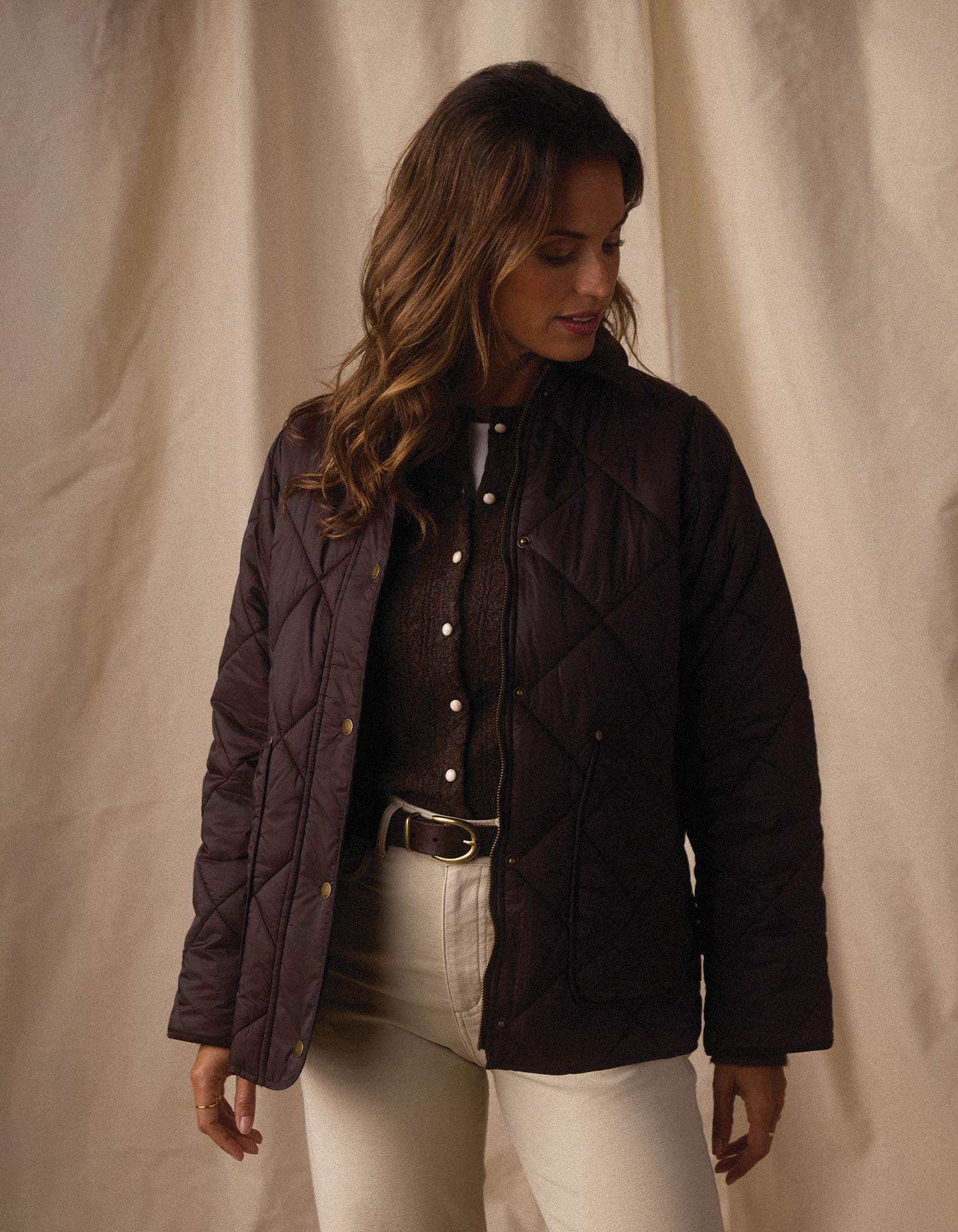 Women | Quilted Liner Jacket | Chestnut