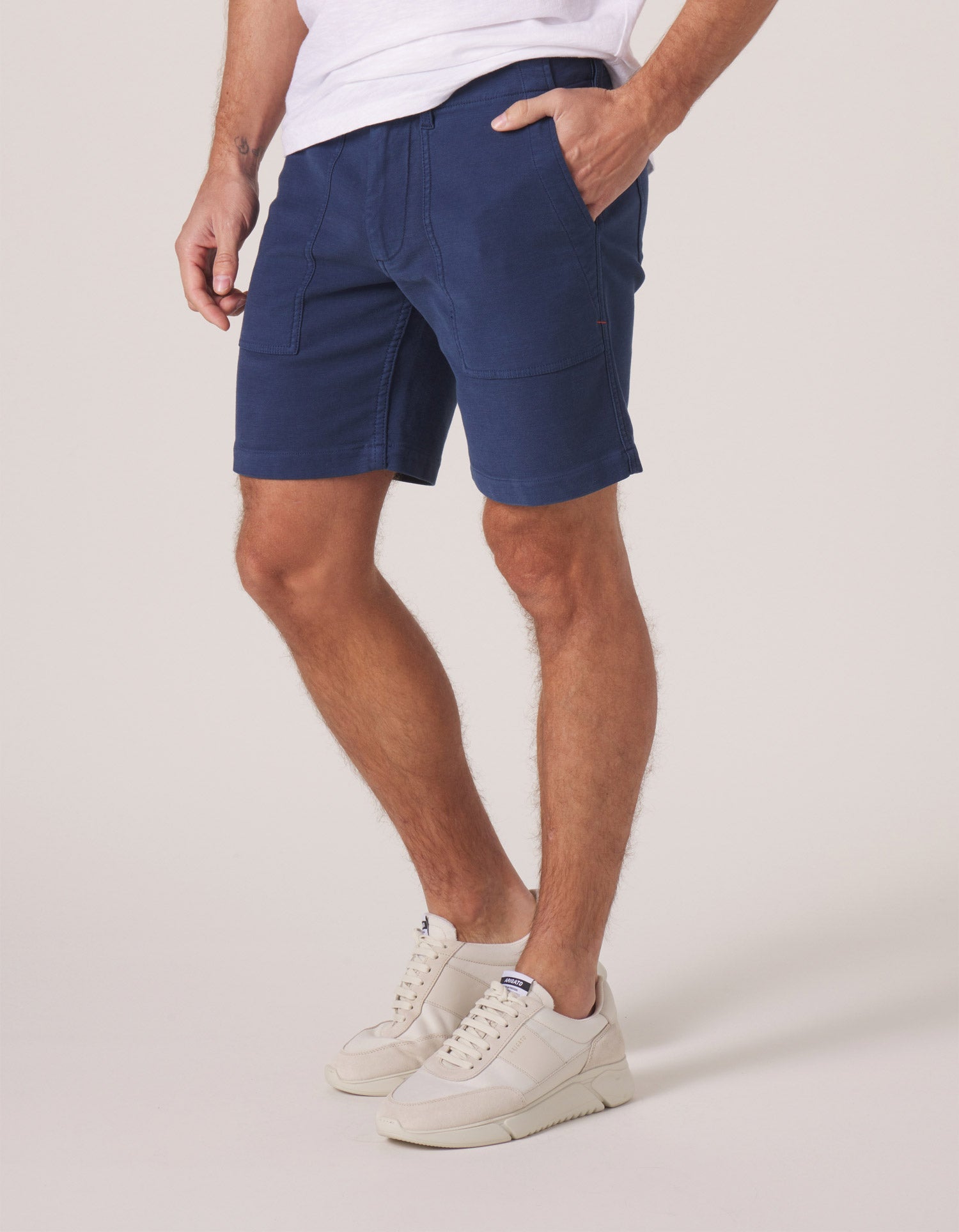 Men | Comfort Terry Utility Short | Dark Blue