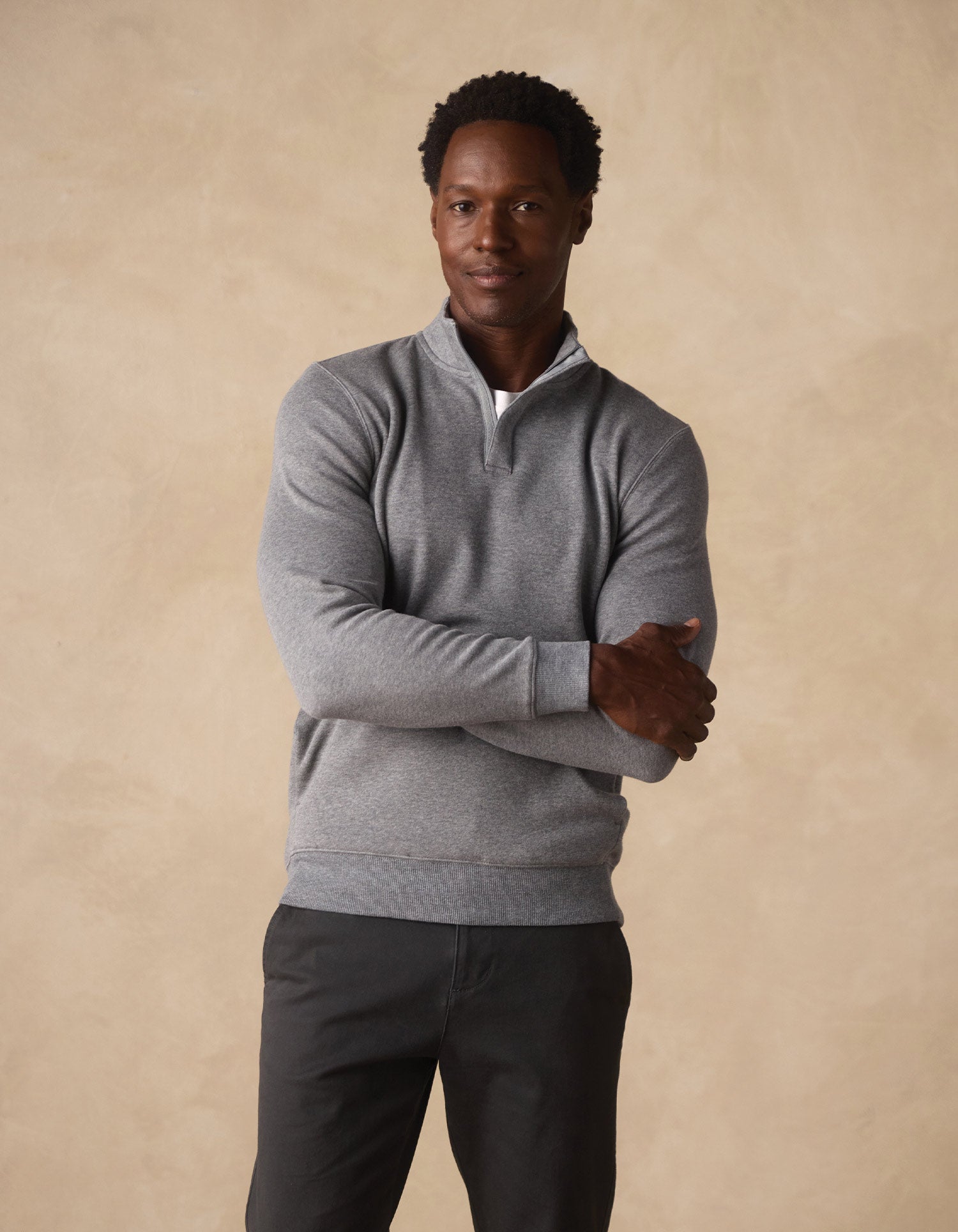 Men | Fleece Puremeso Quarter Zip | Athletic Grey