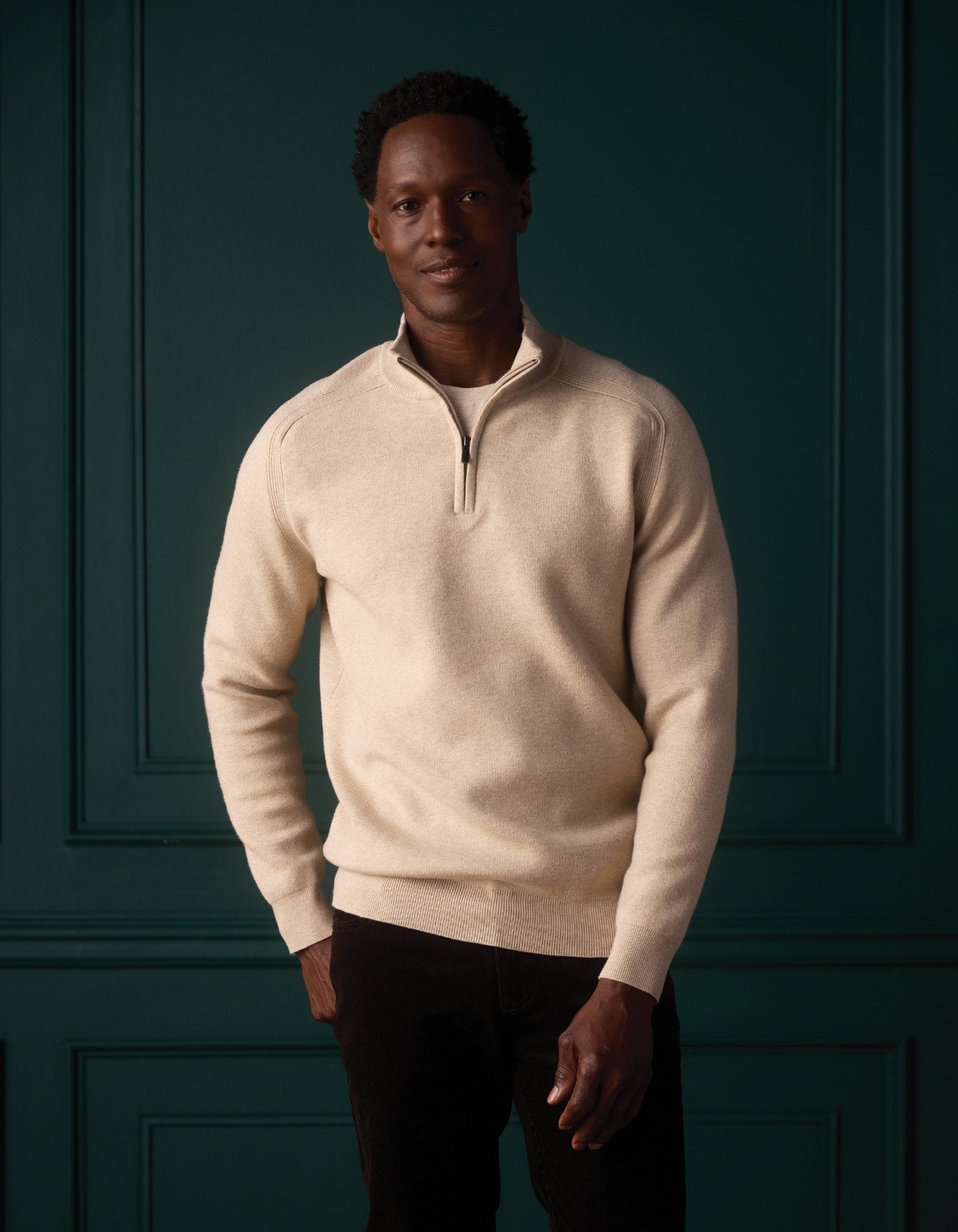 Men | Cooper's Landing Quarterzip | Oatmeal