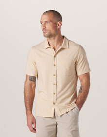 Men | Active Puremeso Weekend Button Down | Iced Latte