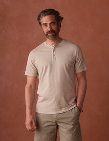 Men | Normal Jersey Henley | Pumice