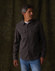 Men | Comfort Terry Shirt Jacket | Steel