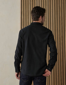 Men | Comfort Terry Shirt Jacket | Black