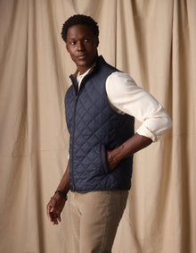 Men | Quilted Liner Vest | Navy