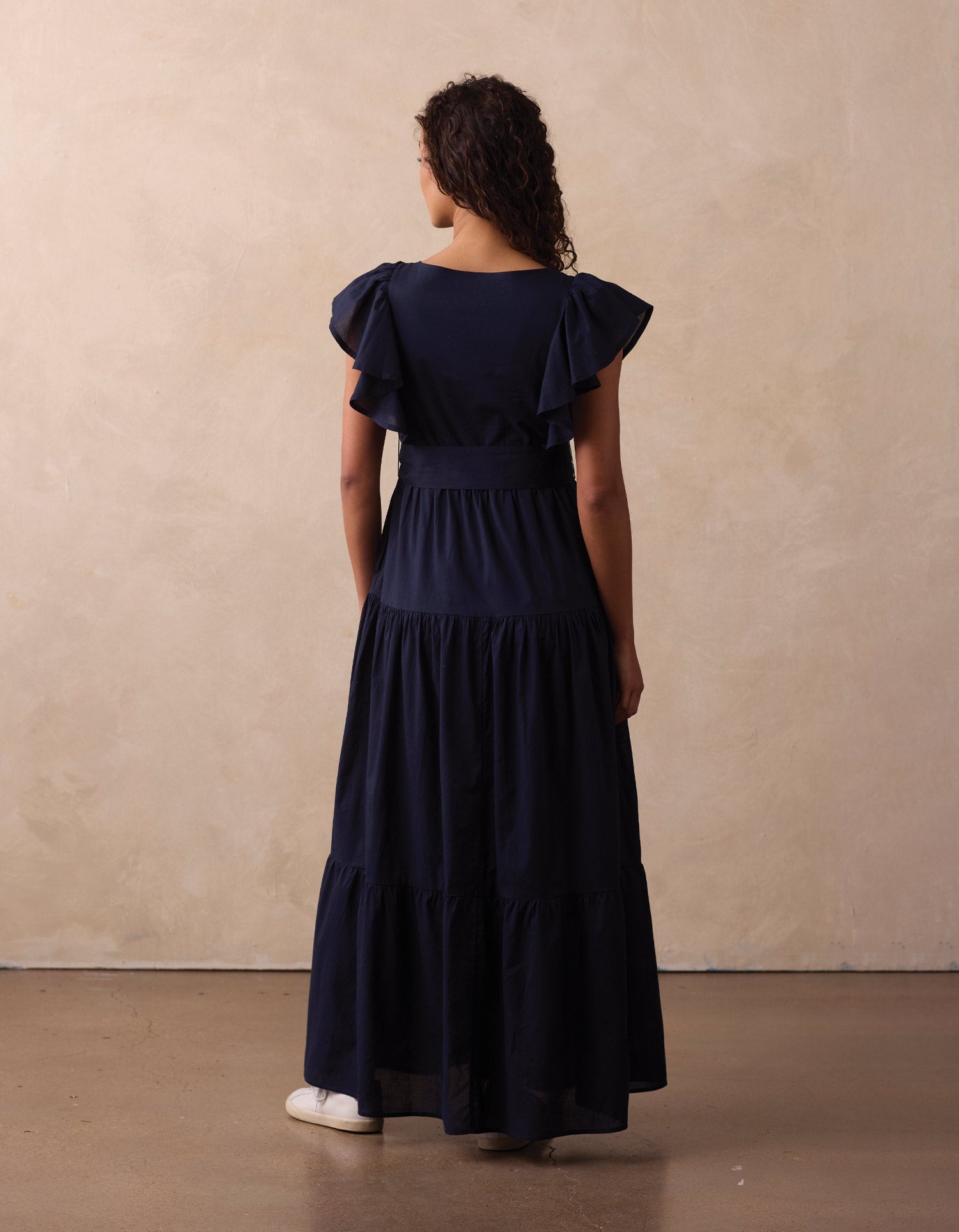Women | Madeline Tiered Dress | Navy