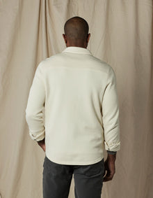 Men | Loop Terry Button Up | Ecru