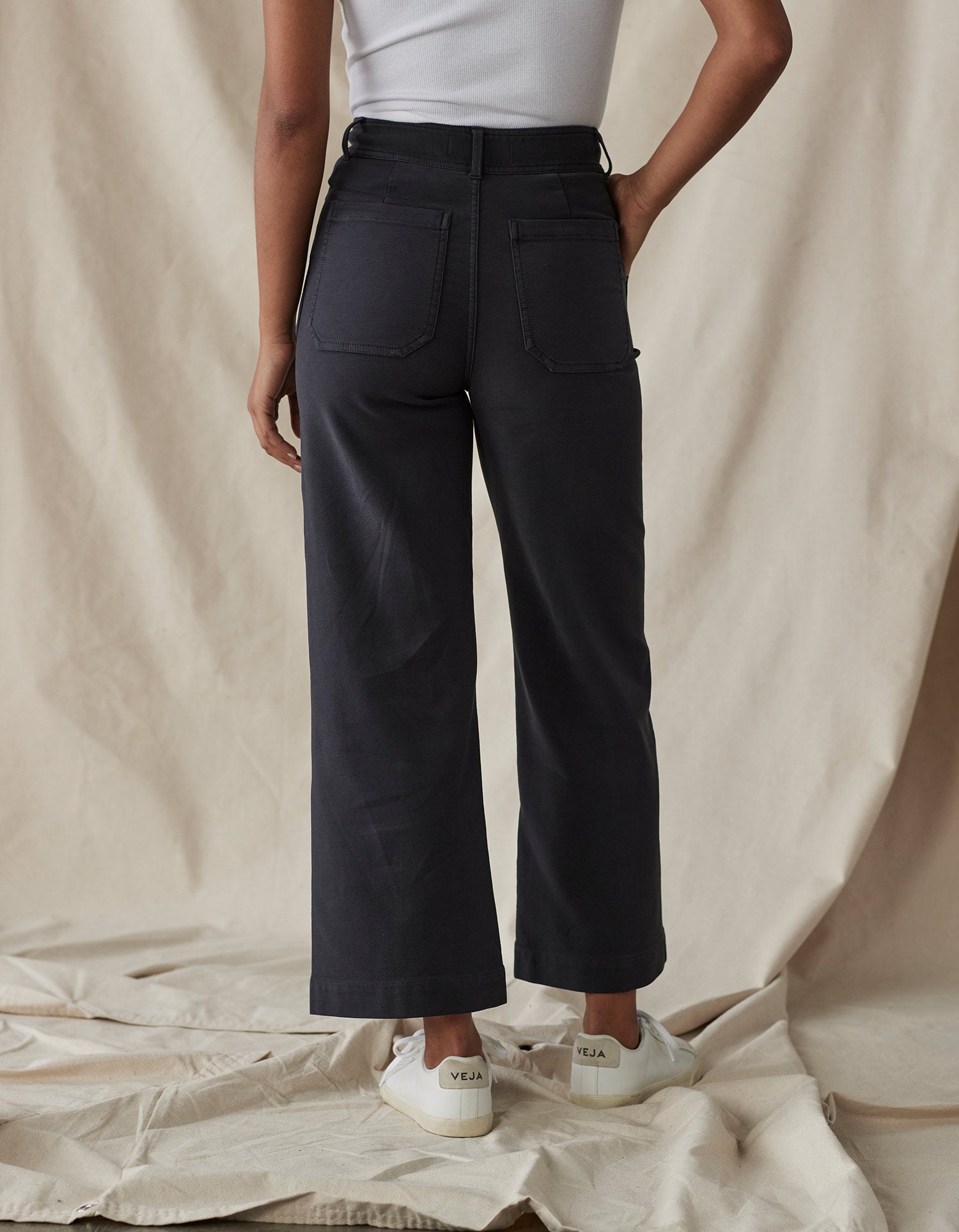 Women | Comfort Terry Wide Leg Crop Pant | Phantom