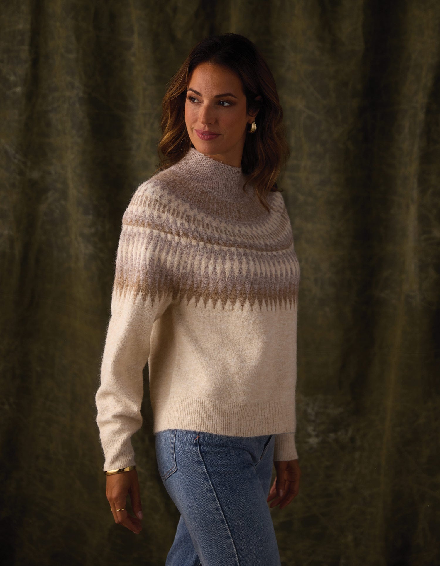 Women | Nomad Fair Isle Sweater | Cream Multi