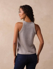 Women | Wanderlust Hi-Neck Tank | Heather Grey