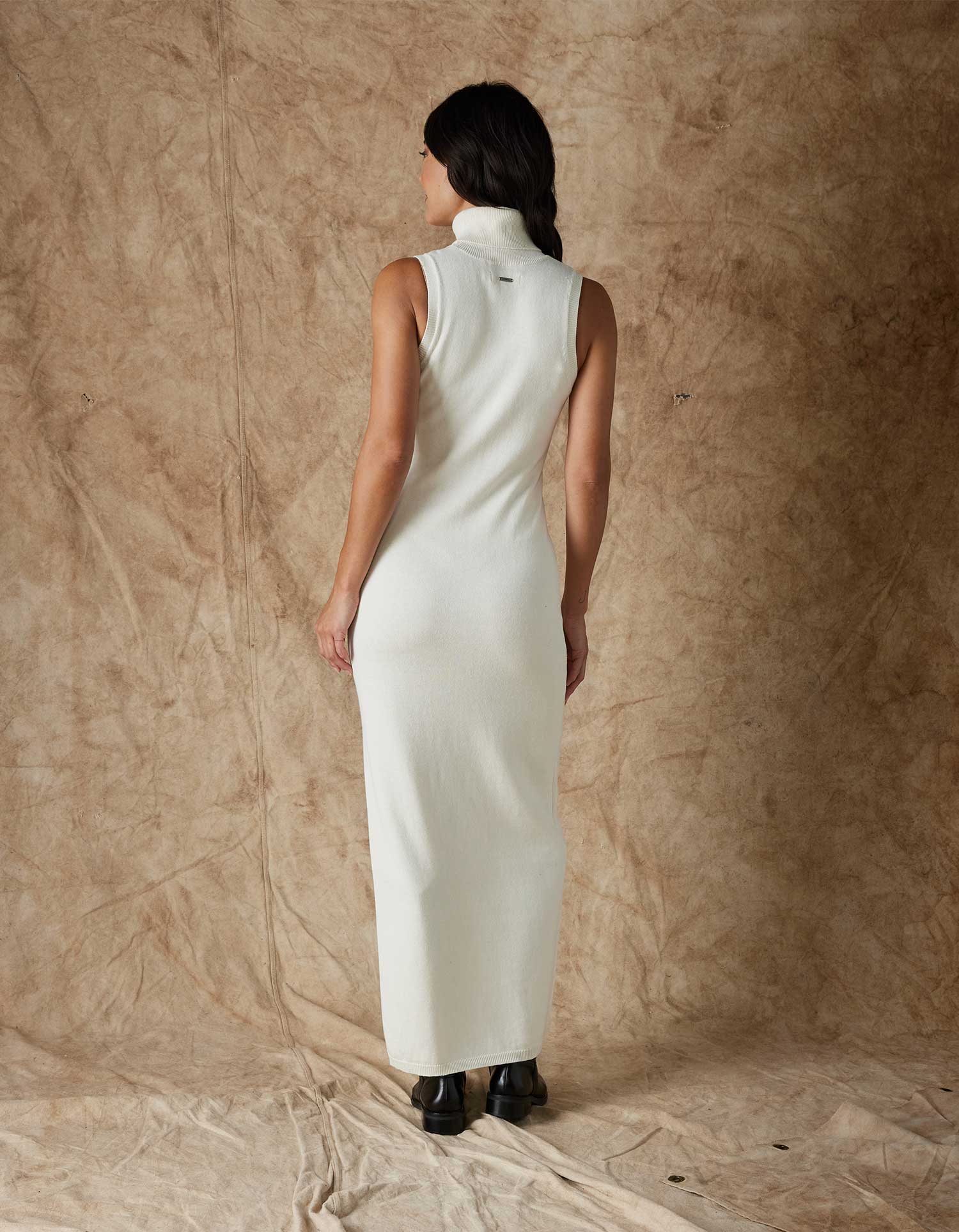 Women | Athena Column Dress | Winter White