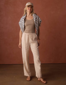 Women | Sueded Costa Drawcord Pant | Birch