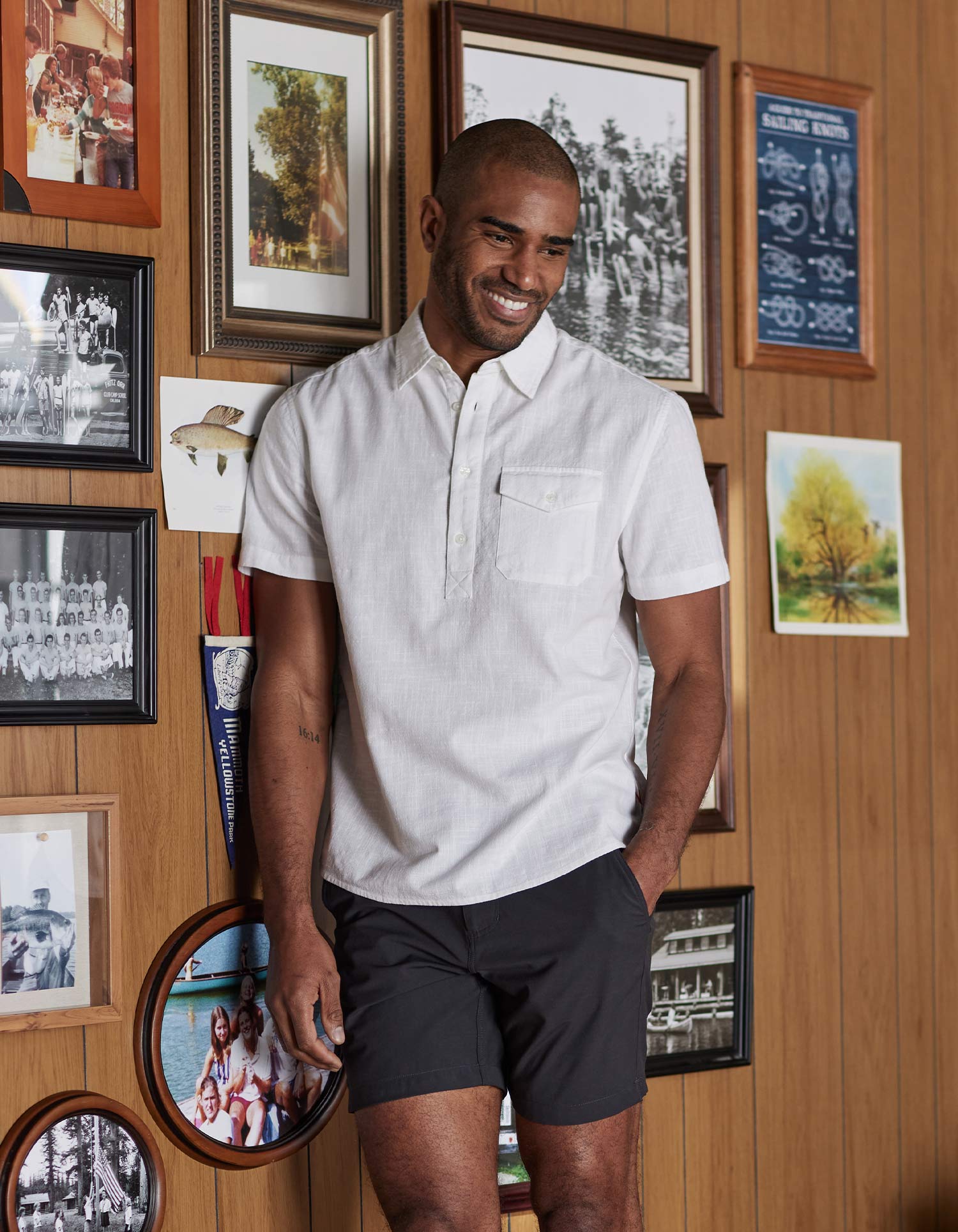 Men | Lived-In Cotton Popover | White