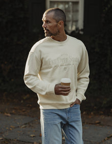 Men | Normal Fleece Graphic Pullover | Ivory