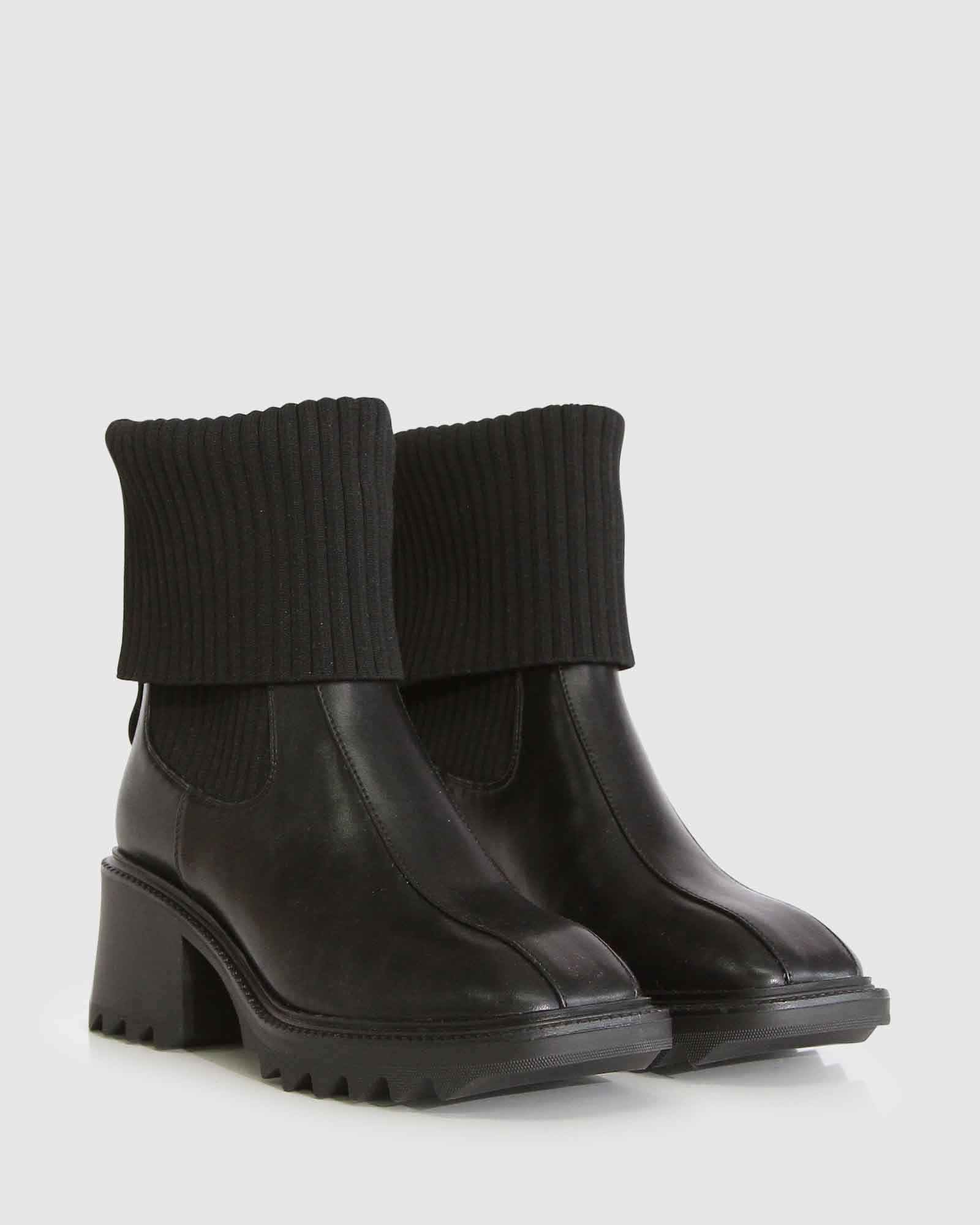 Women | Perfect Illusion Knit Boot | Black